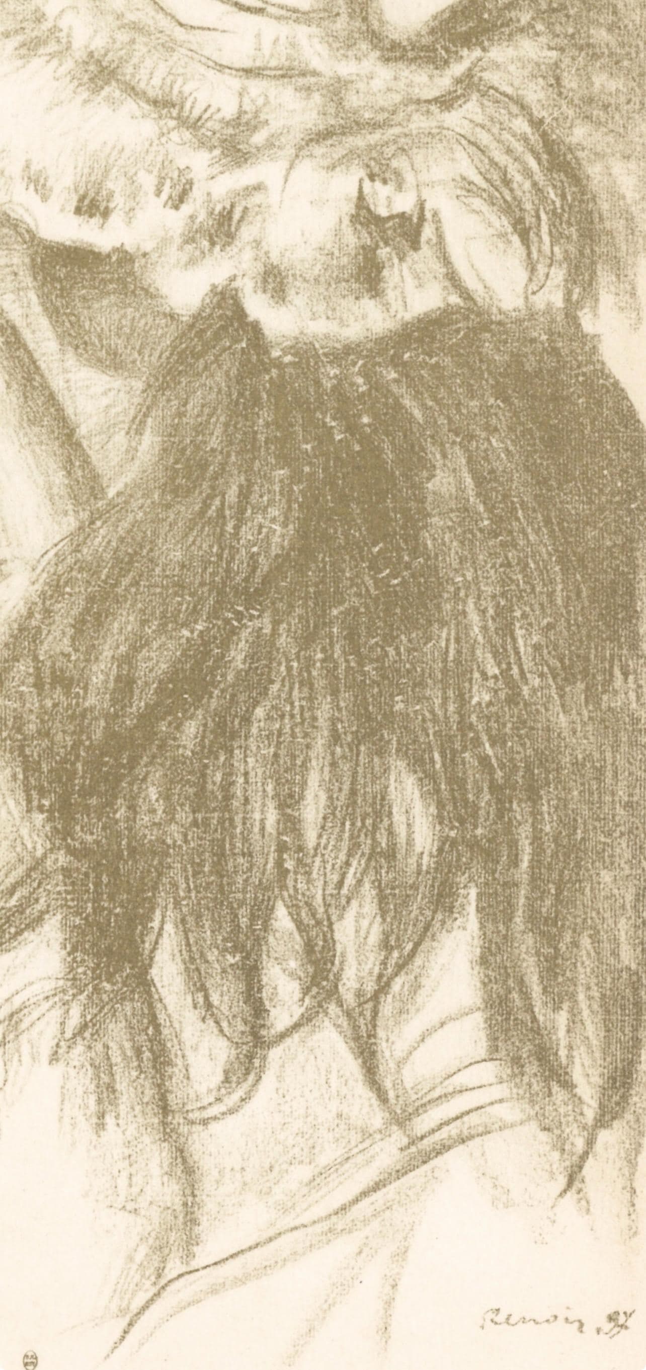 Lithograph - Pierre-Auguste Renoir - Le chapeau pingl - Les Lithographies de Renoir - 4