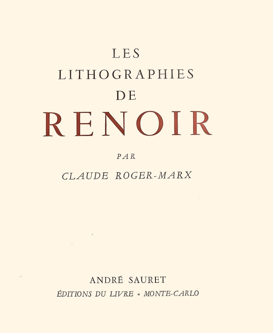 Lithograph - Pierre-Auguste Renoir - Le chapeau pingl - Les Lithographies de Renoir - 6