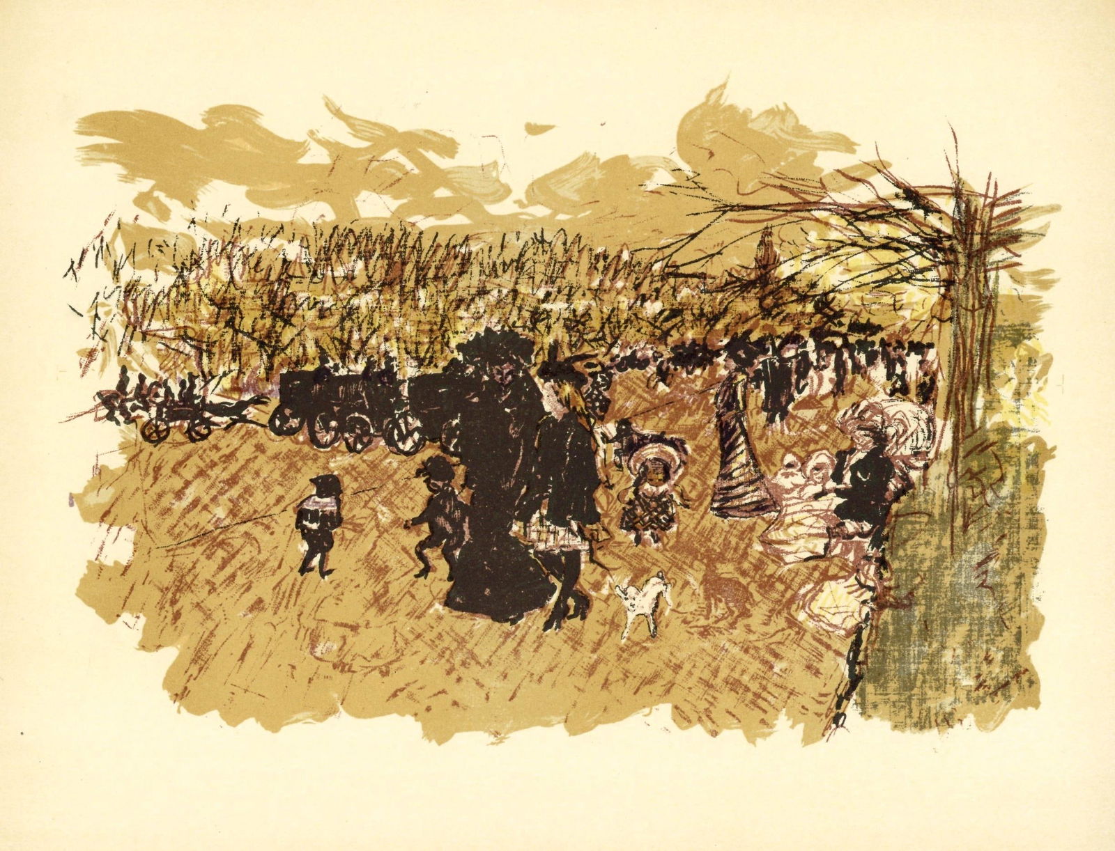 Lithograph - Pierre Bonnard - Avenue du Bois - Bonnard Lithographe - 5