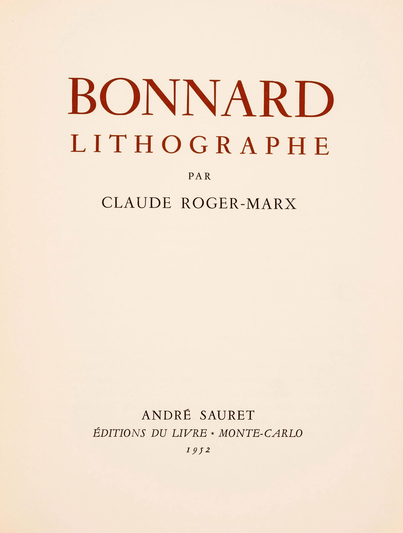Lithograph - Pierre Bonnard - Avenue du Bois - Bonnard Lithographe - 6