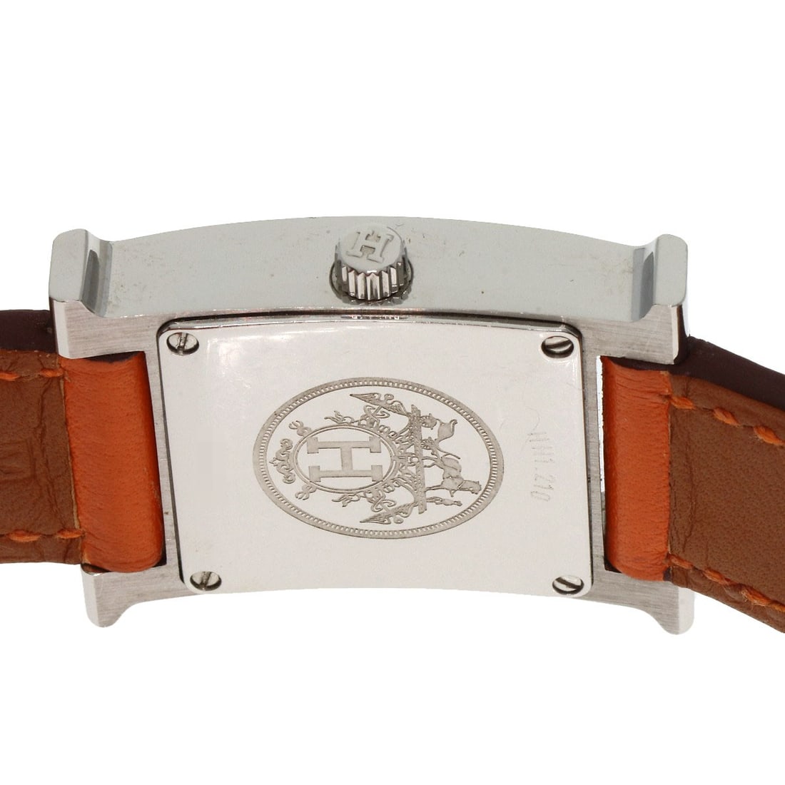 Leather HERMES H watch Deburuturu Watches HH1.210 Stainless Steel/ - 7