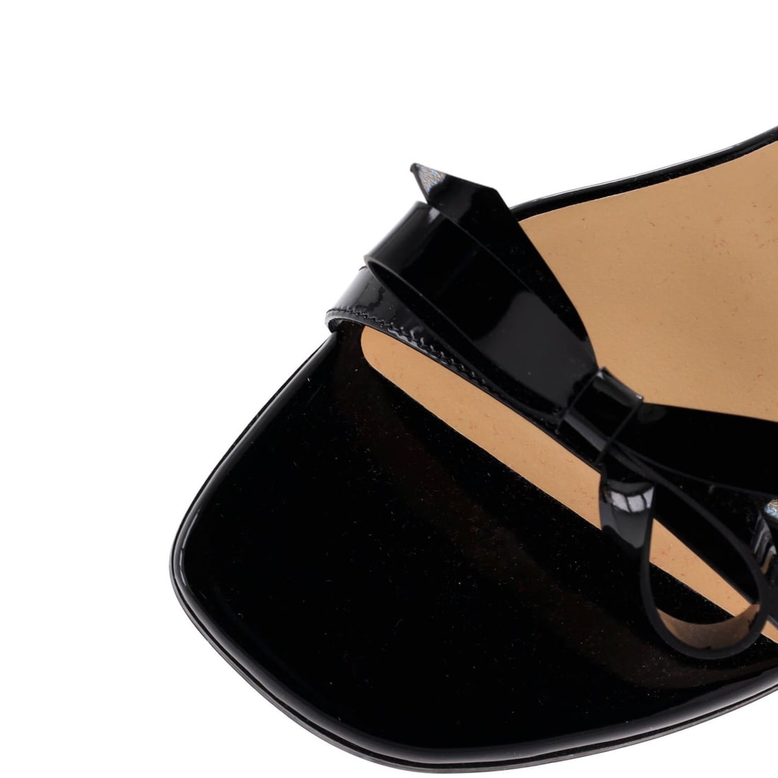 PVC Christian Louboutin Women's Just Nodo Flat Slide Sandals Patent and - 5