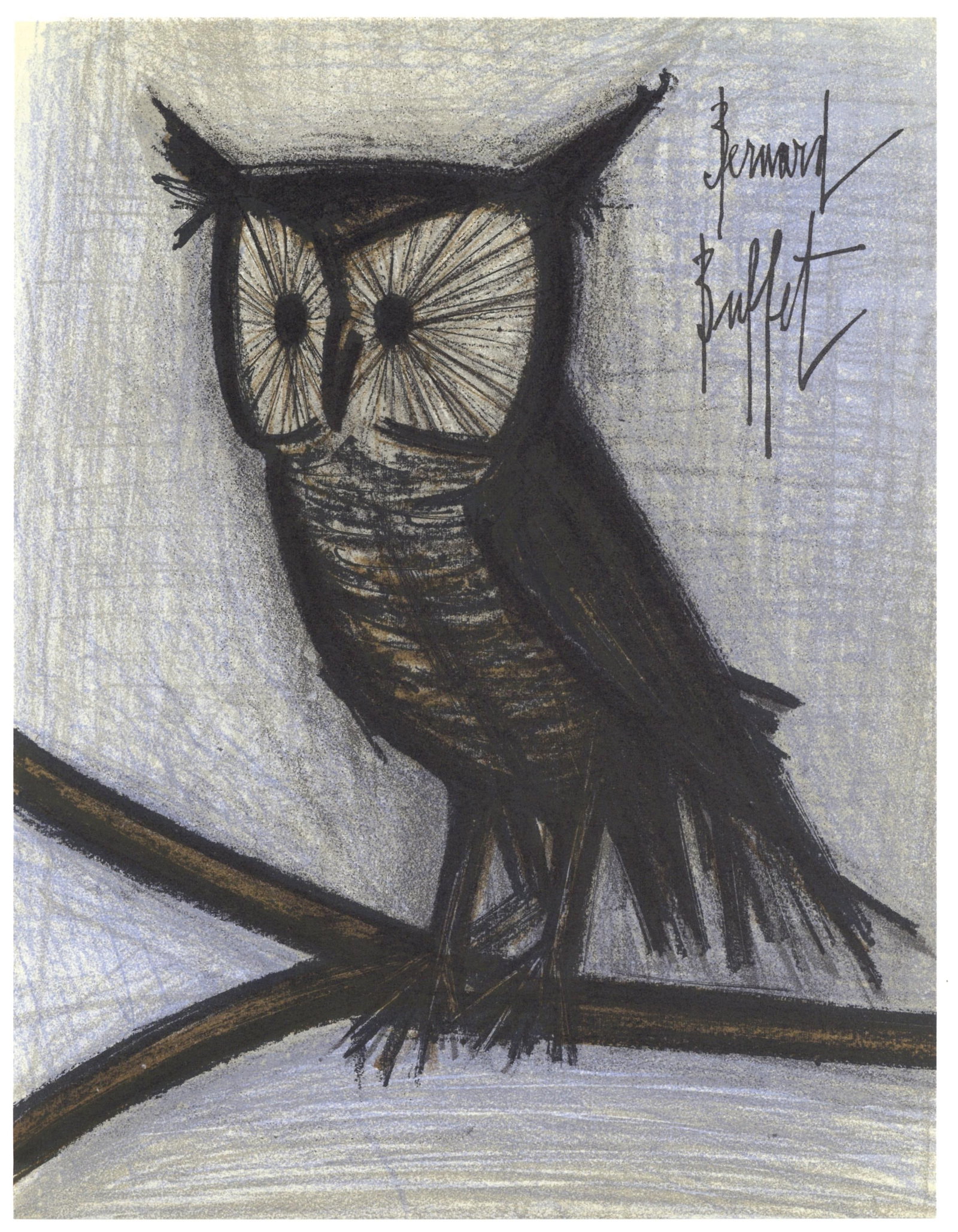 Lithograph - Bernard Buffet - Le petit hibou - Lithographs 1952-1966 - 5
