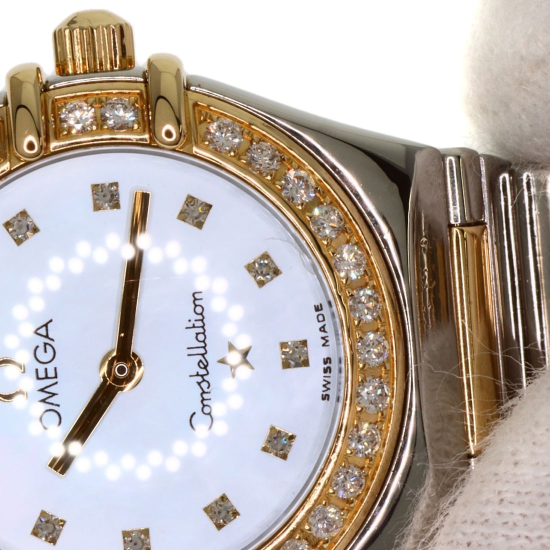 Stainless OMEGA Constellation Mini Bezel Diamond Watches 1376.75 - 20