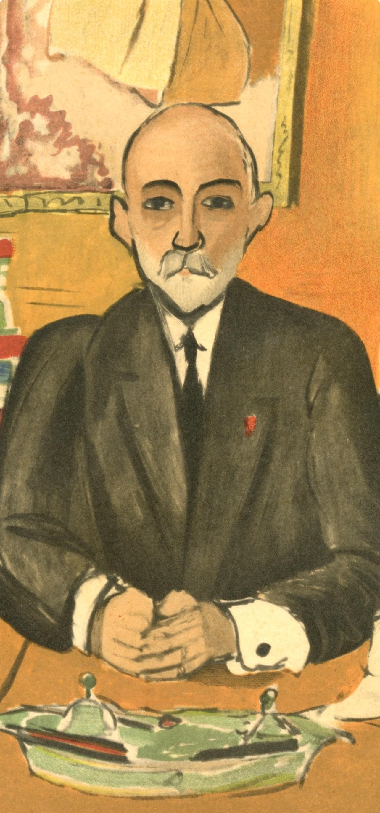 Lithograph - Henri Matisse - Auguste Pellerin - Portraits par Henri Matisse - 2