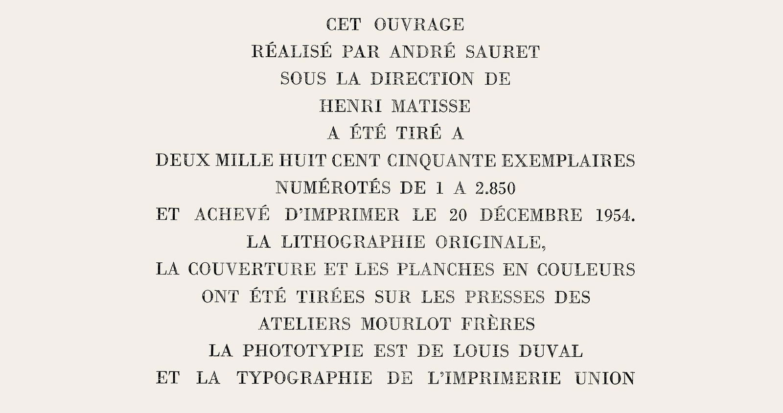 Lithograph - Henri Matisse - Auguste Pellerin - Portraits par Henri Matisse - 8