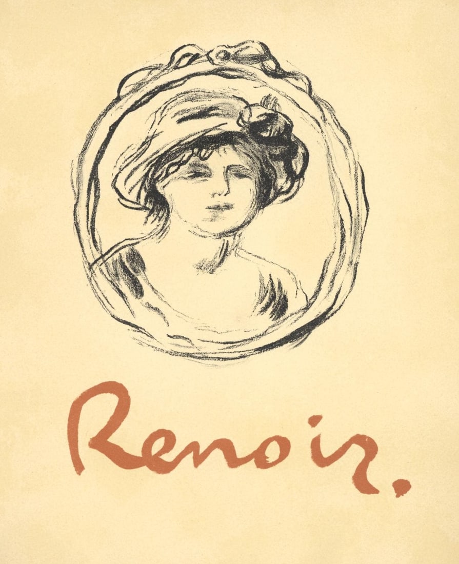 Lithograph - Pierre-Auguste Renoir - Portrait de femme - Les Lithographies de Renoir (1 of 7)