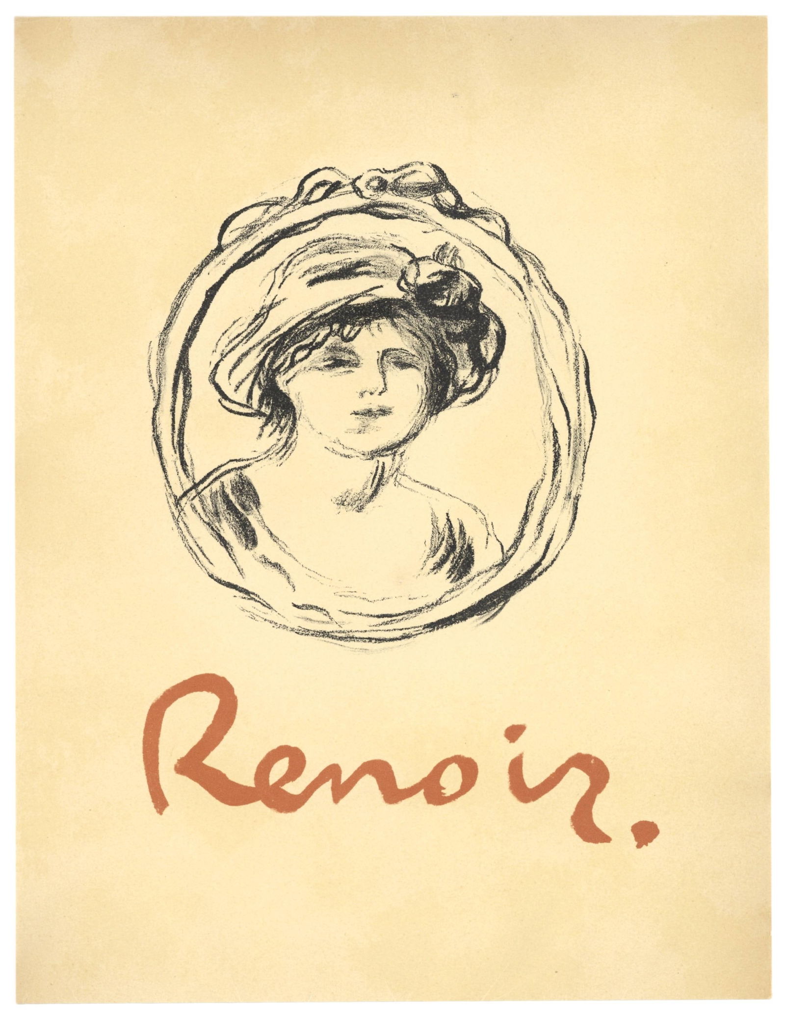 Lithograph - Pierre-Auguste Renoir - Portrait de femme - Les Lithographies de Renoir - 5
