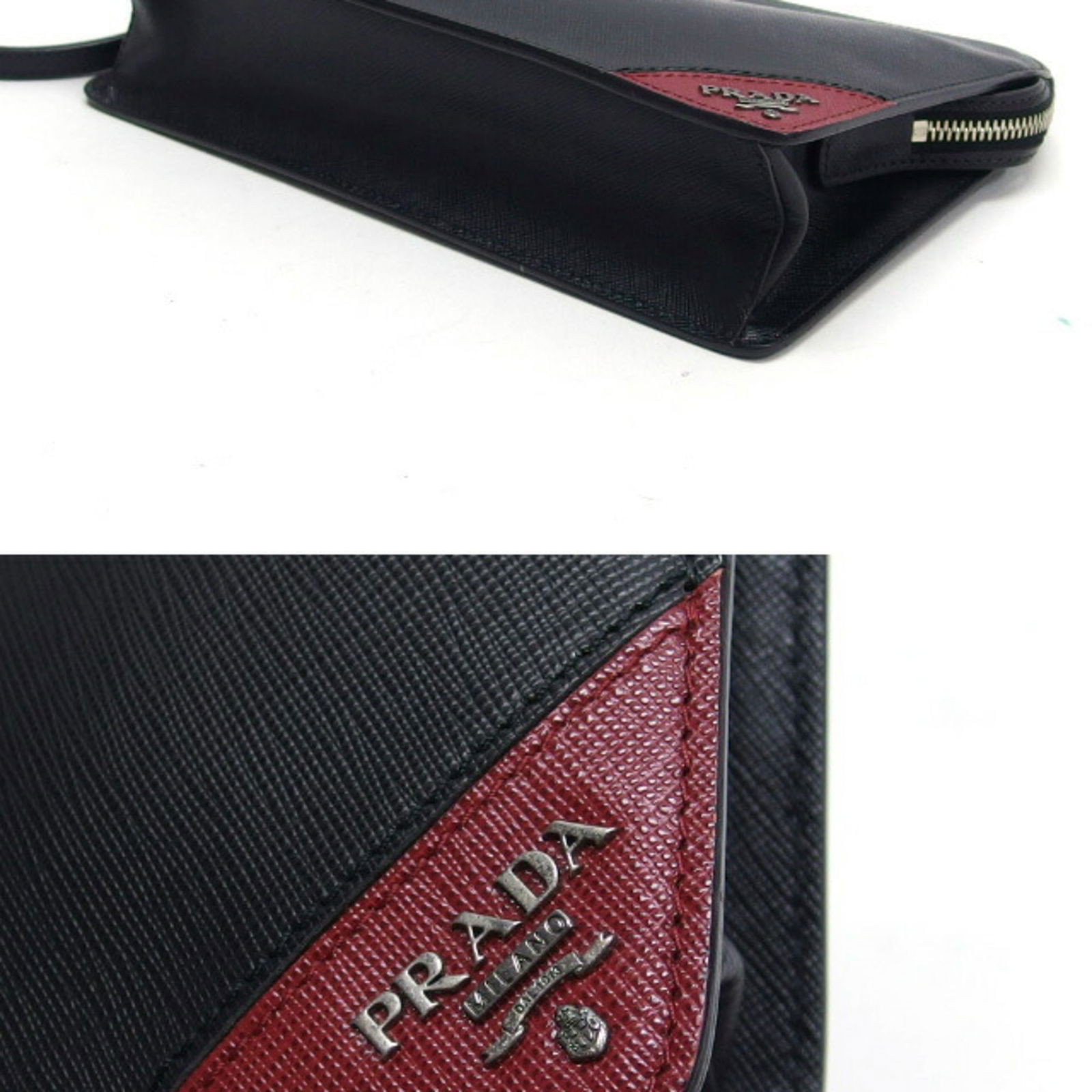 Leather Prada Clutch Bag - 4