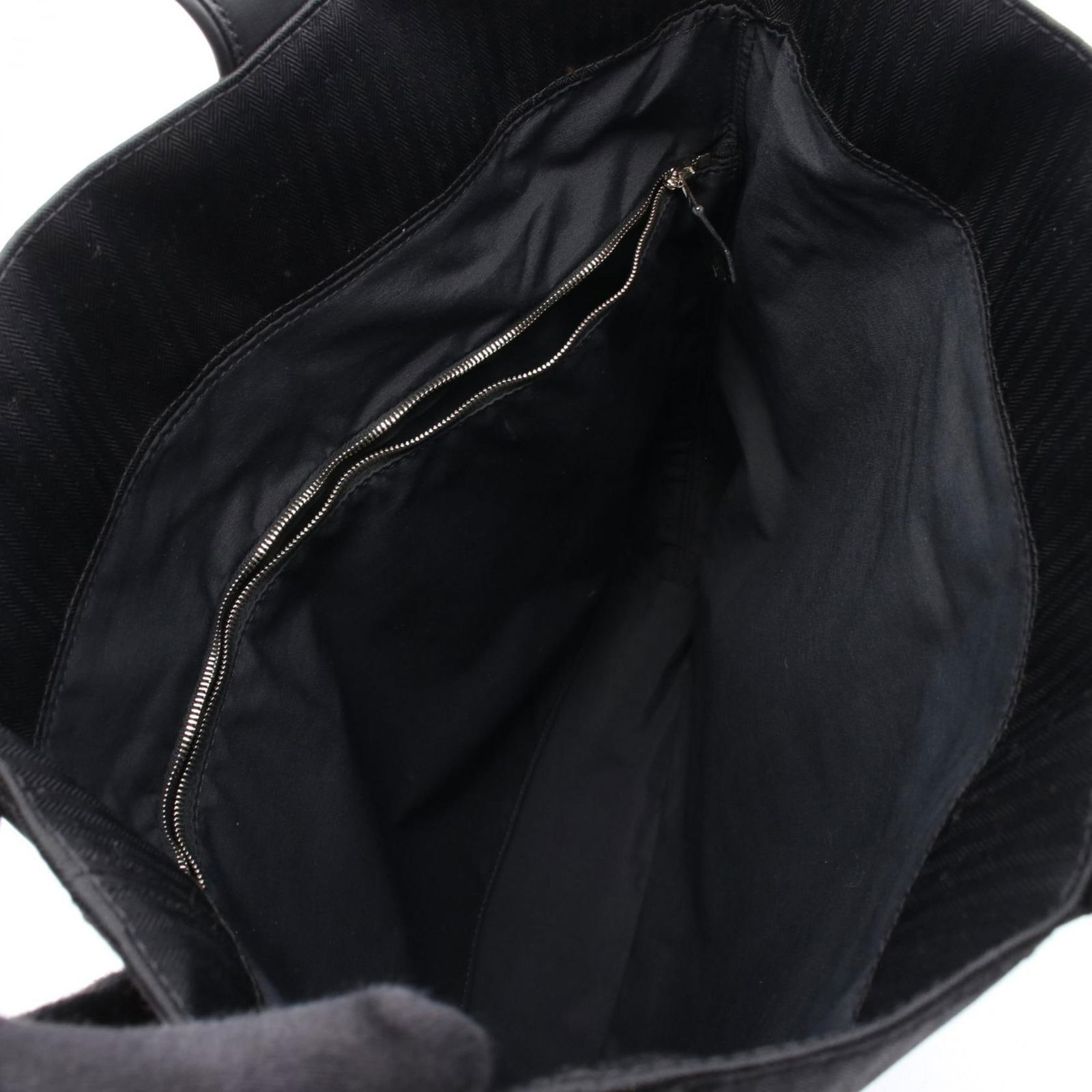 Leather - Hermes Tote Bag Toile Chevron - 3