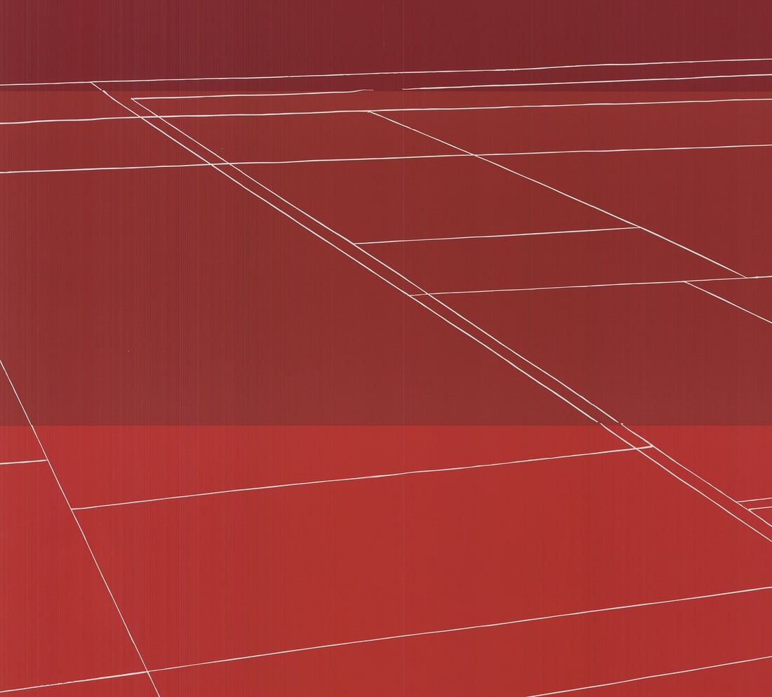 Red KATE SHEPHERD Roland Garros French Open 30" x 23.5" Poster 2007 Contemporary - 4