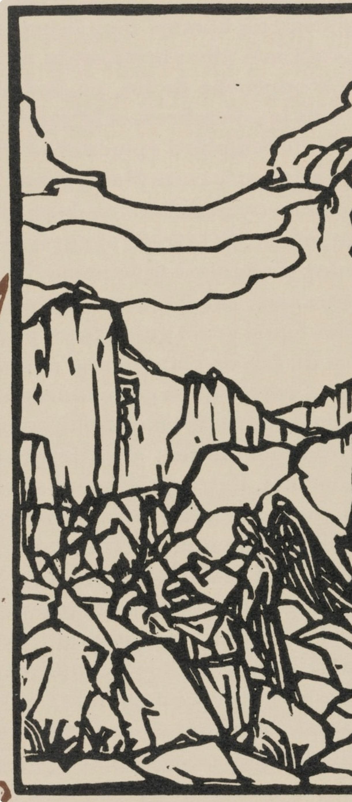 Woodcut - mile Bernard - Composition (Morane - No. 100) - Les Petites Fleurs de St. Franoise - 3