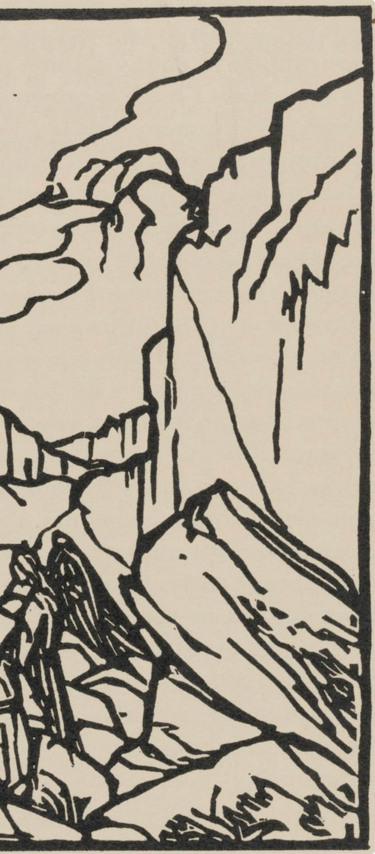 Woodcut - mile Bernard - Composition (Morane - No. 100) - Les Petites Fleurs de St. Franoise - 4