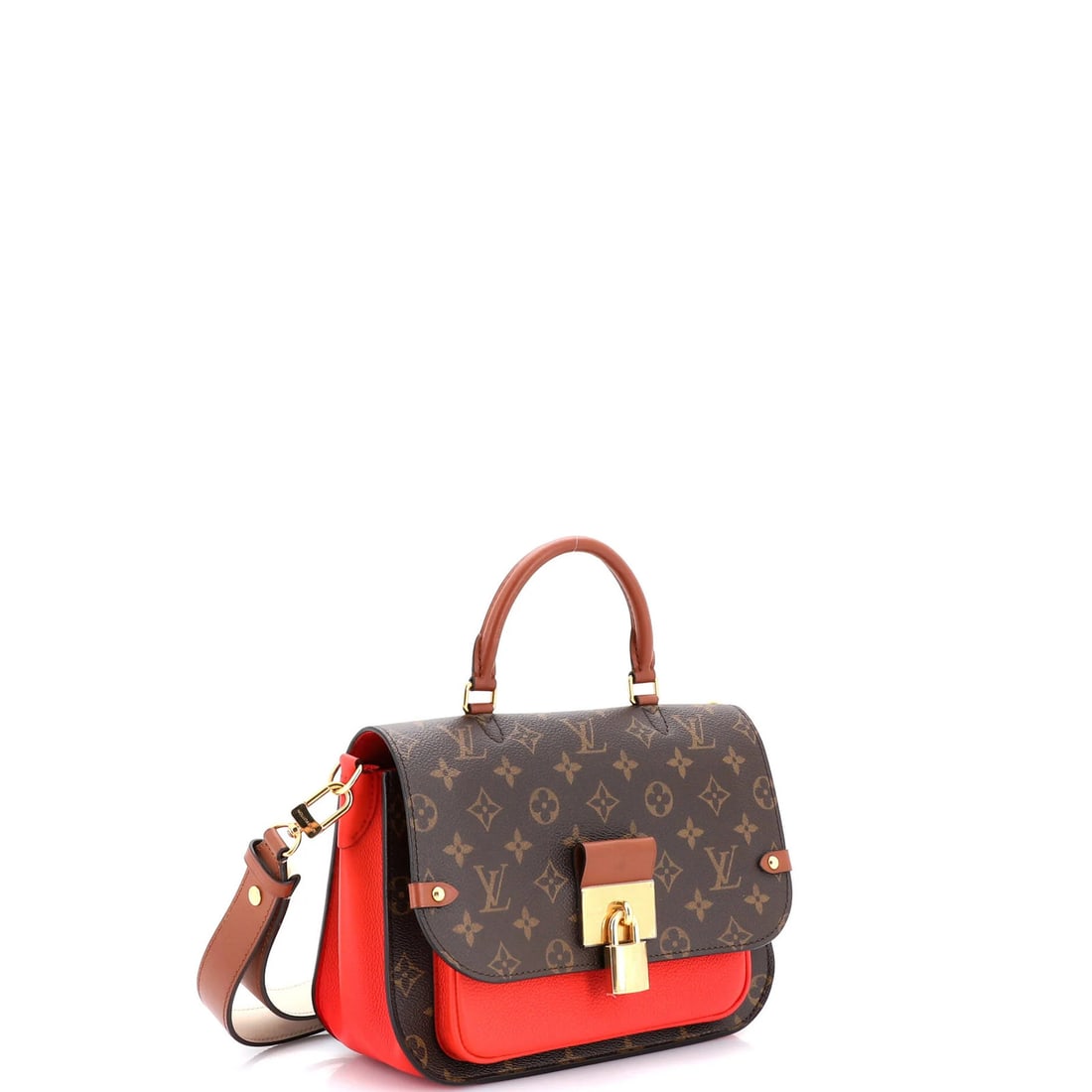 Leather Louis Vuitton Vaugirard Handbag Monogram Canvas with - 2