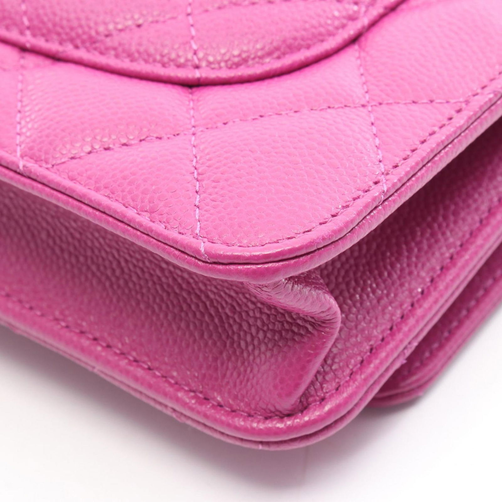 Calfskin Chanel Shoulder Bag Grained - 7