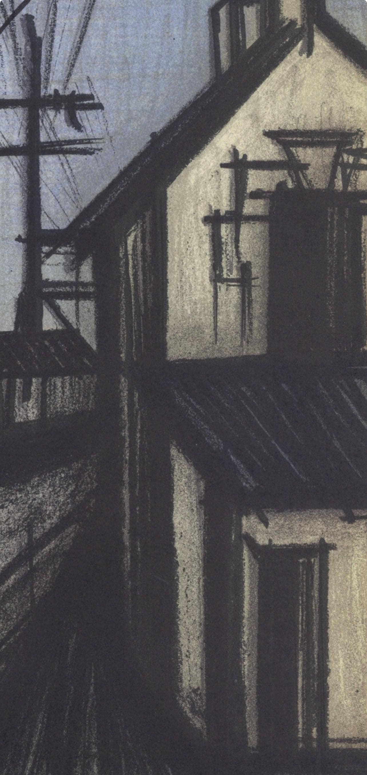 Lithograph - Bernard Buffet - La route du village - Lithographs 1952-1966 - 3