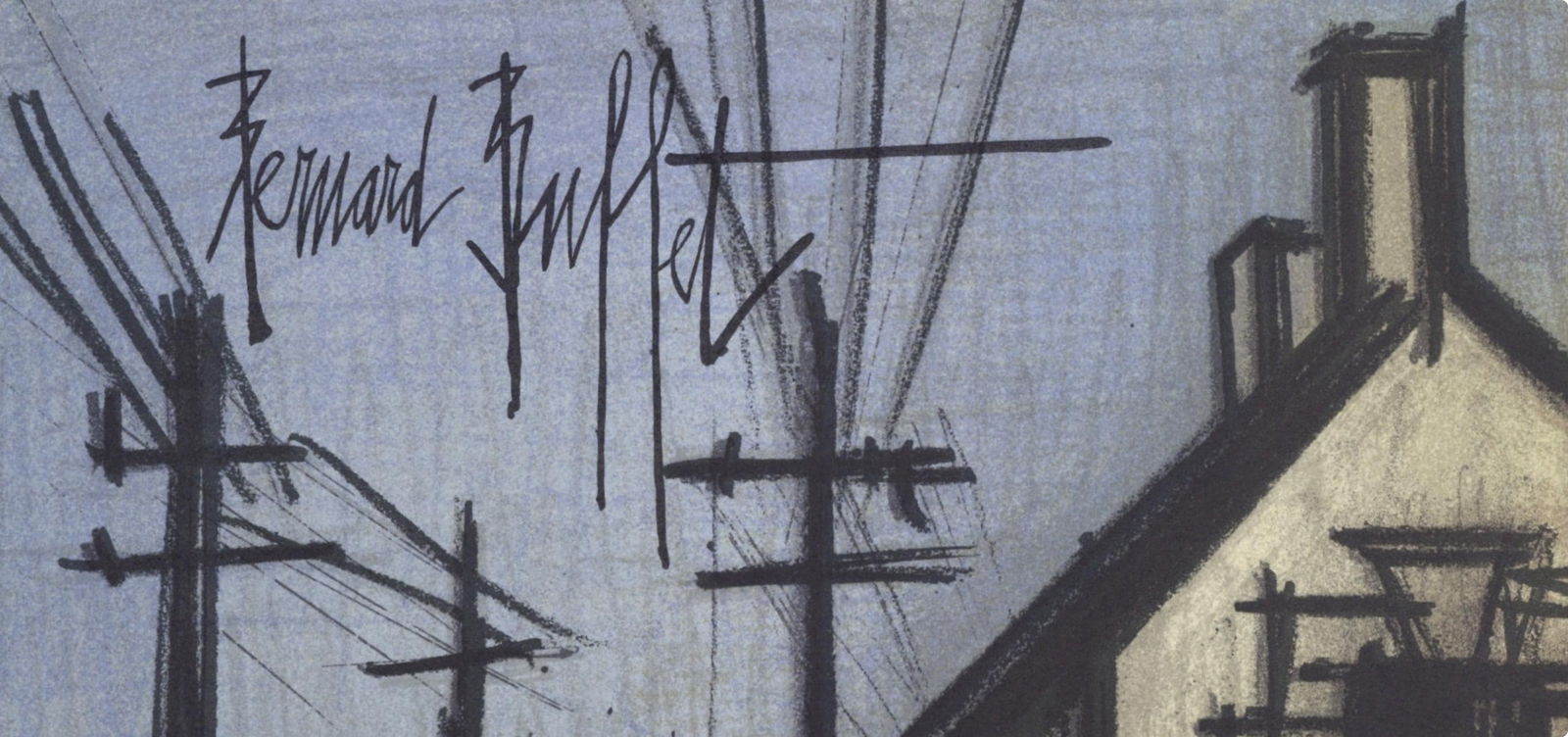 Lithograph - Bernard Buffet - La route du village - Lithographs 1952-1966 - 4