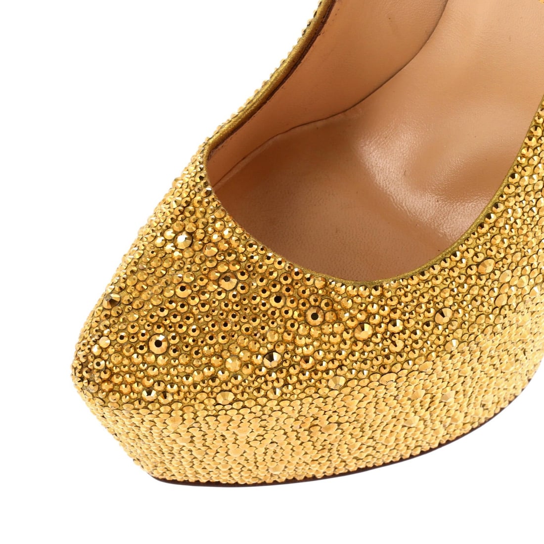 160 Christian Louboutin Women's Daffodile Pumps Crystal Embellished Leather - 5