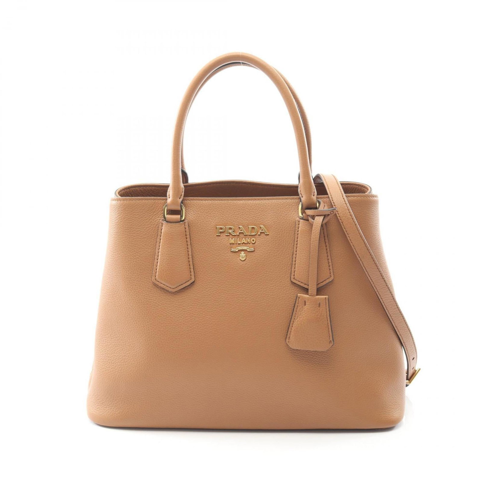 Leather Prada Handbag: Leather Prada Handbag This listing features Leather Prada Handbag. Item specifics are provided below. Item Specifics: Brand: Prada Type: Handbag Material: Leather Color: Brown Gender: Women Size (Hxwx