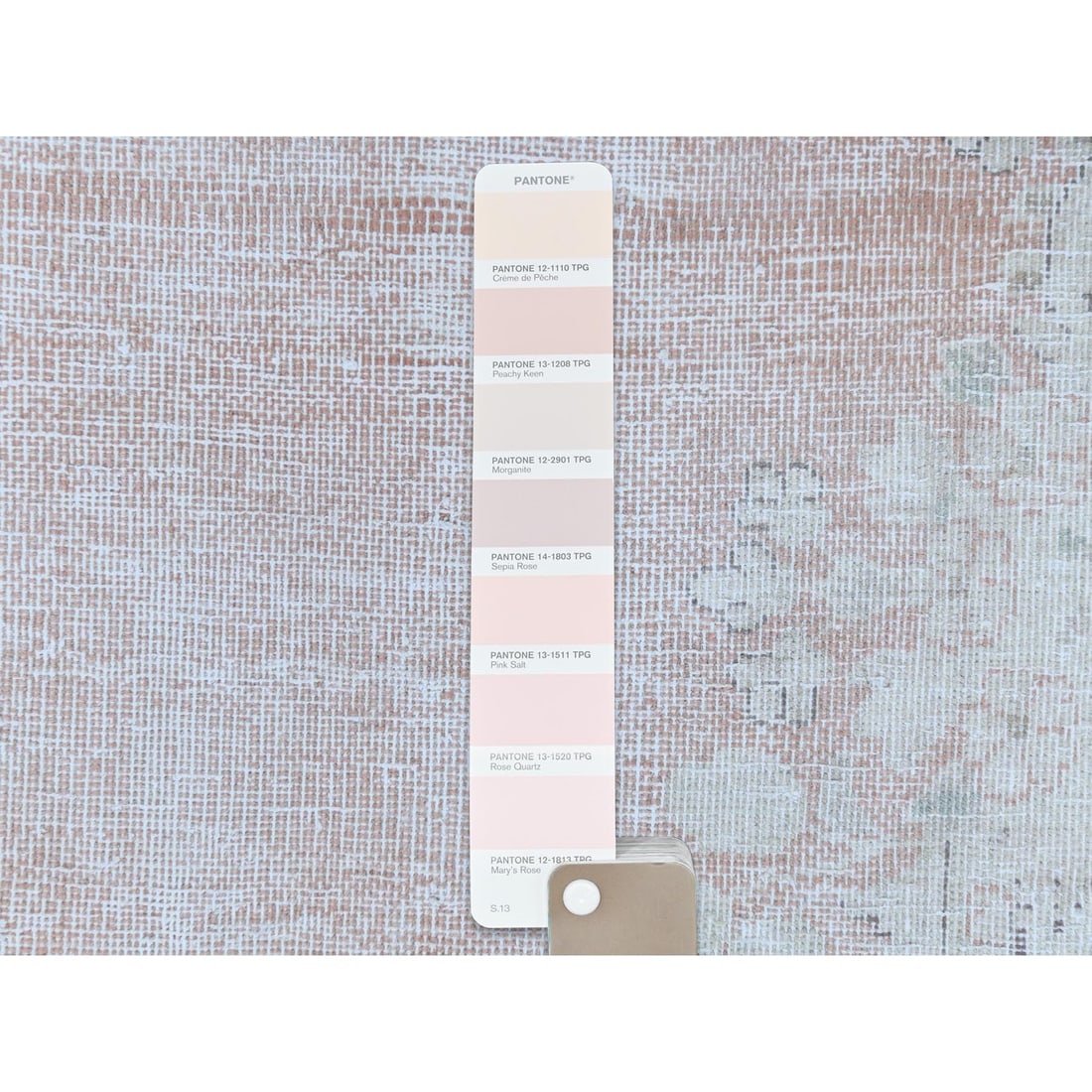 Rug 9'4"x13'1" Pink Hand Knotted Worn Wool Distressed Old Farsian Karman - 8