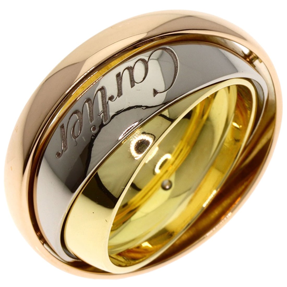 Gold CARTIER Trinity Must Essence #59 Ring K18 Yellow Gold K18 White - 2