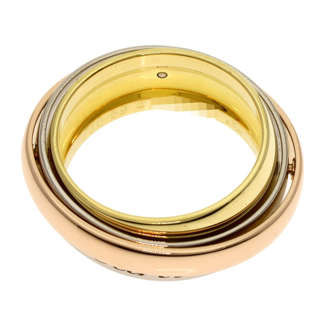 Gold CARTIER Trinity Must Essence #59 Ring K18 Yellow Gold K18 White - 3