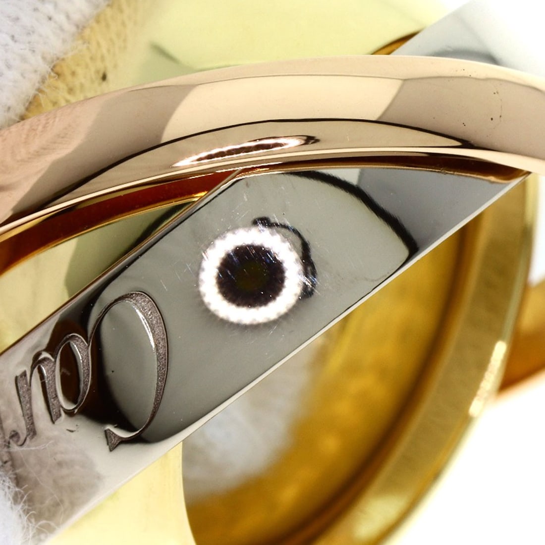 Gold CARTIER Trinity Must Essence #59 Ring K18 Yellow Gold K18 White - 8