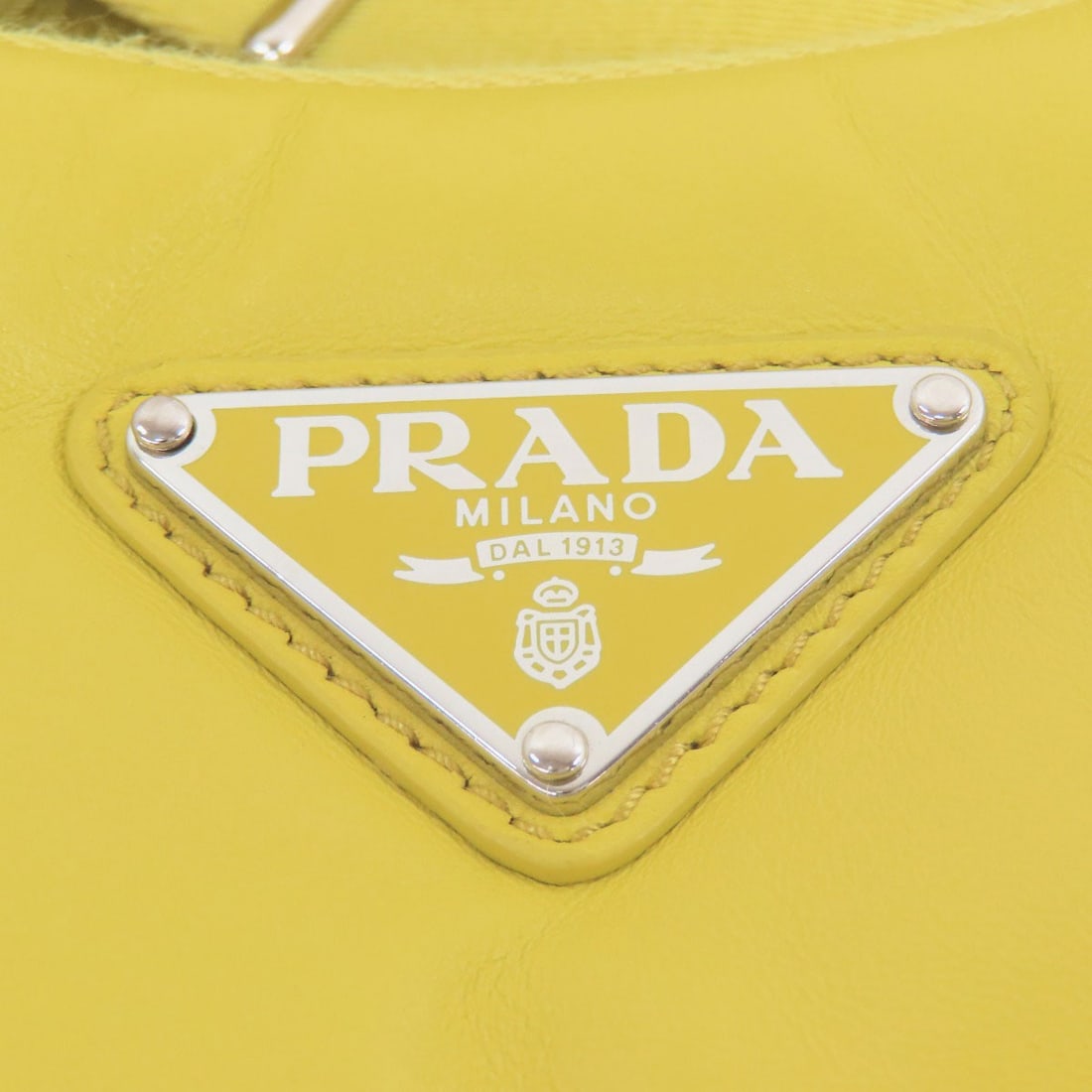 Calf PRADA Logo Hardware Shoulder Bag - 8