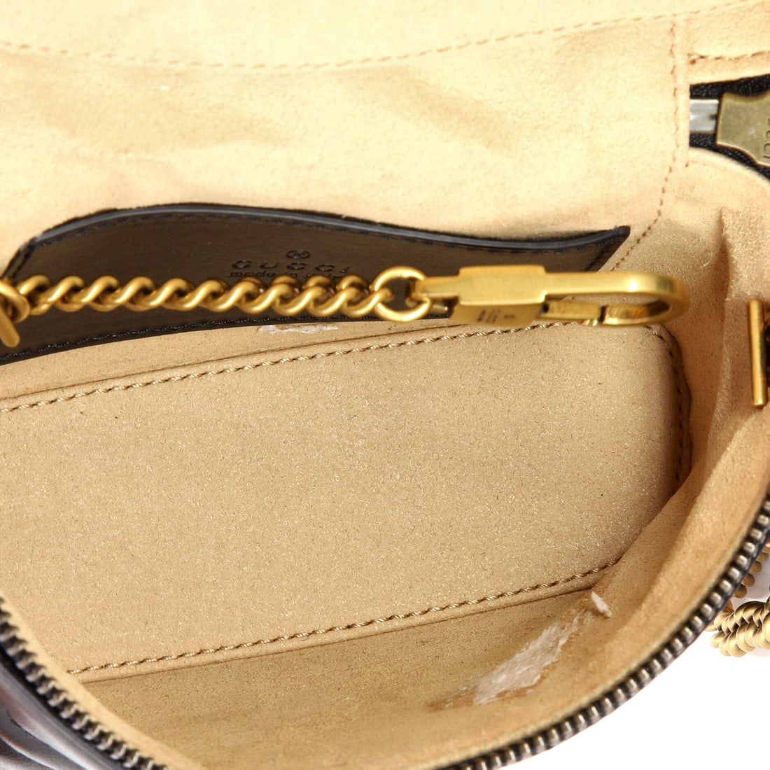 Mini Gucci GG Marmont Top Handle Vanity Chain Bag Matelasse Leather - 5