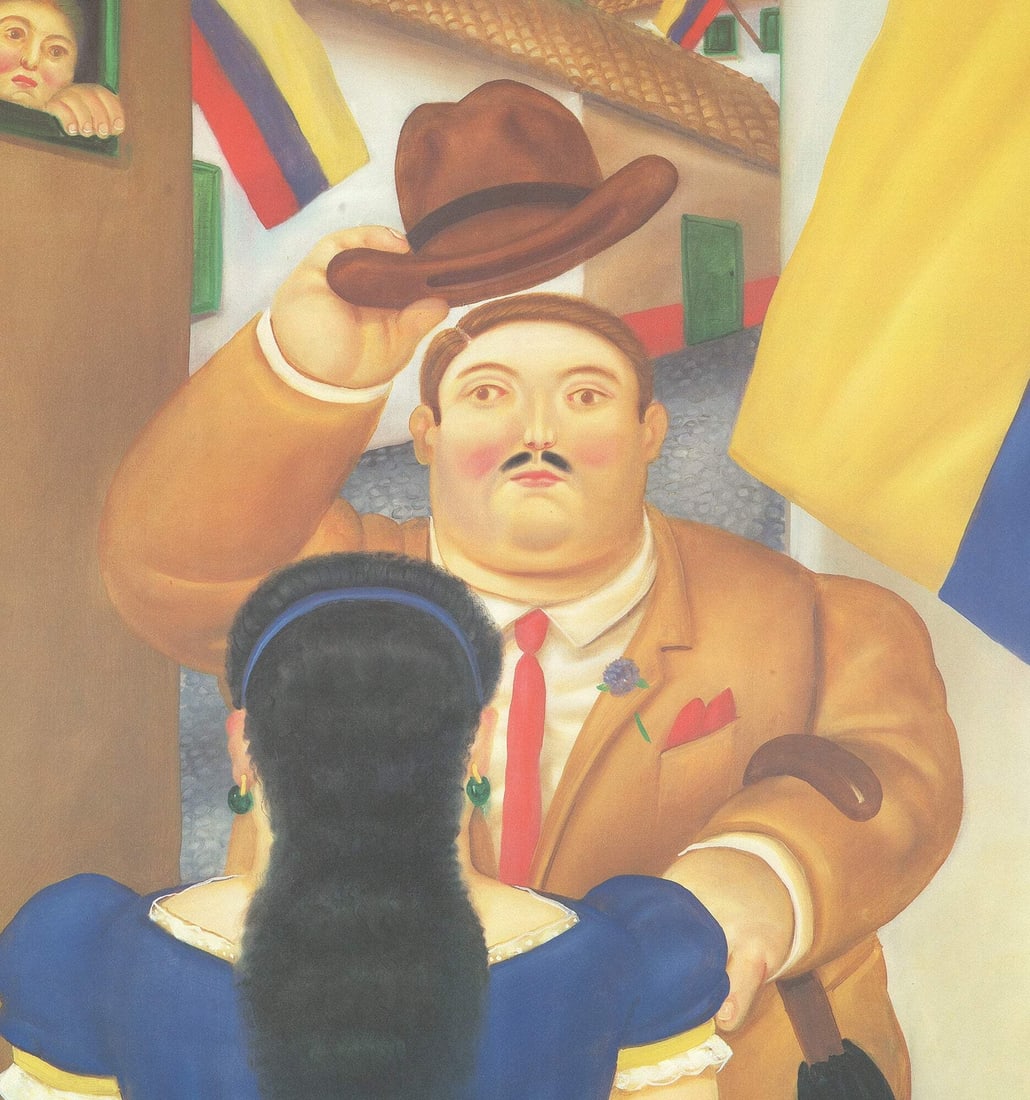 Contemporary FERNANDO BOTERO National Holiday 50.5" x 24.75" Poster 1987 - 3