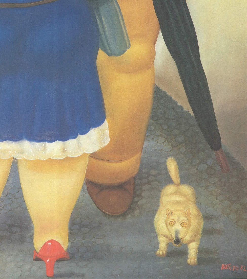 Contemporary FERNANDO BOTERO National Holiday 50.5" x 24.75" Poster 1987 - 4