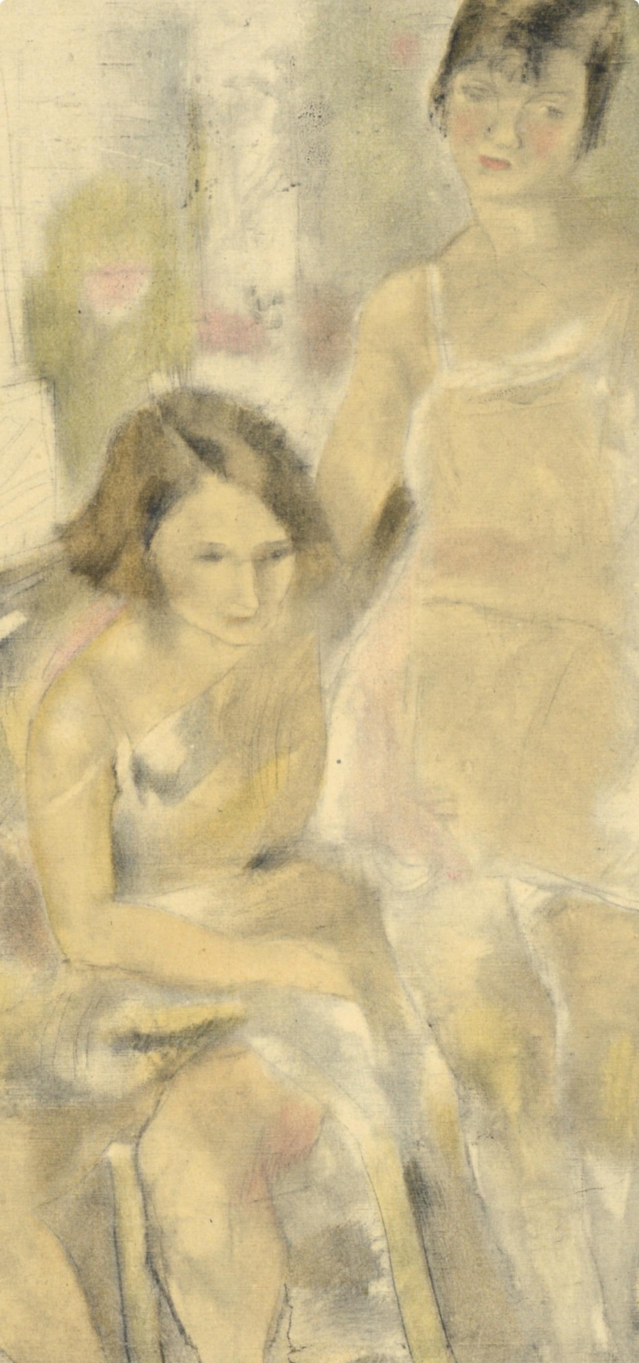 Lithograph - Jules Pascin - Ginette et Mireille - Pascin - 2