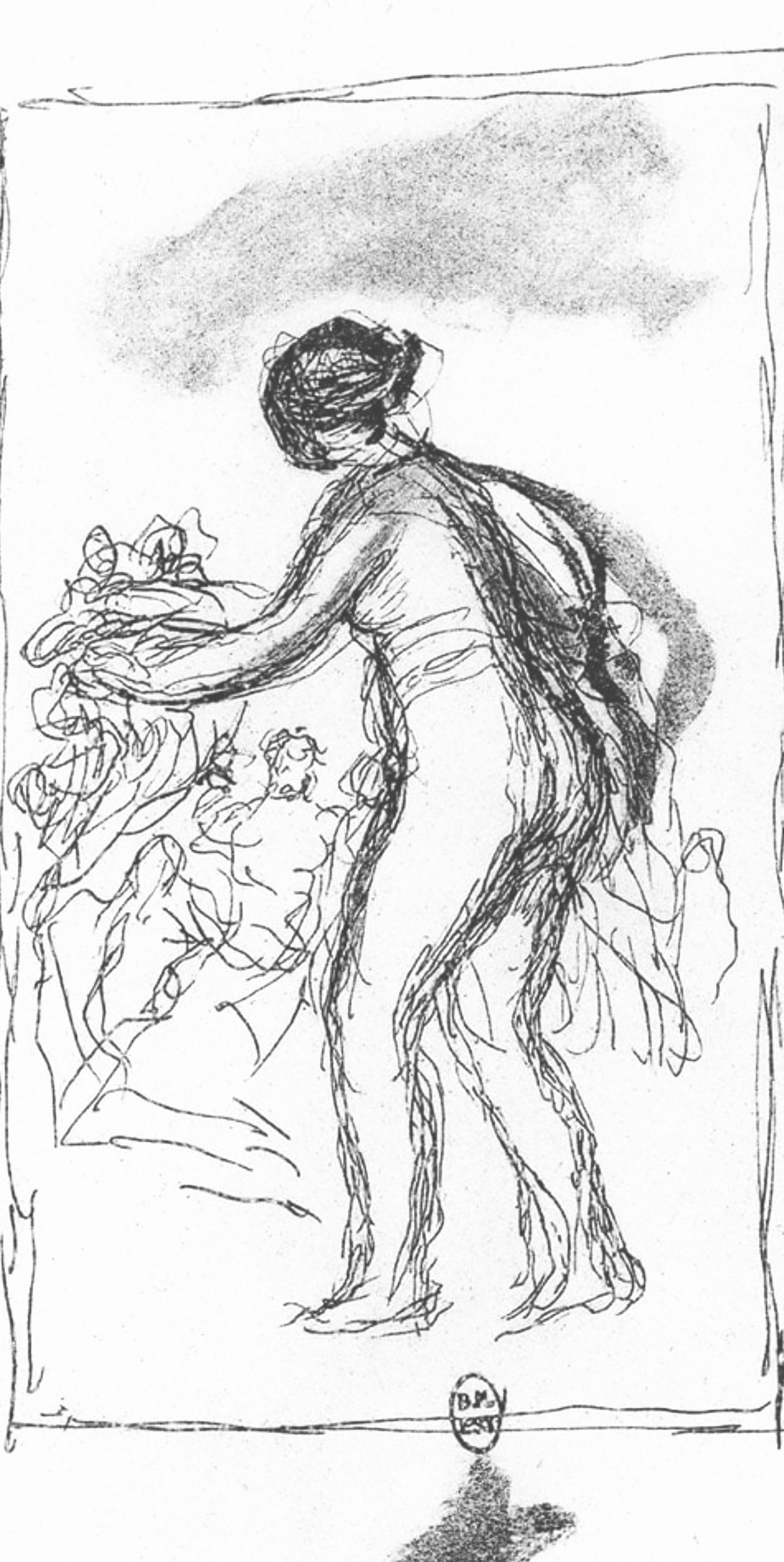 Lithograph - Pierre-Auguste Renoir - Femme au cep de vigne - Les Lithographies de Renoir - 2