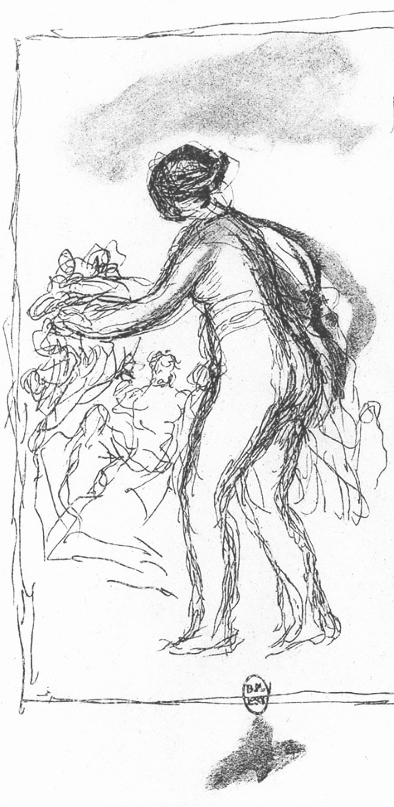 Lithograph - Pierre-Auguste Renoir - Femme au cep de vigne - Les Lithographies de Renoir - 4
