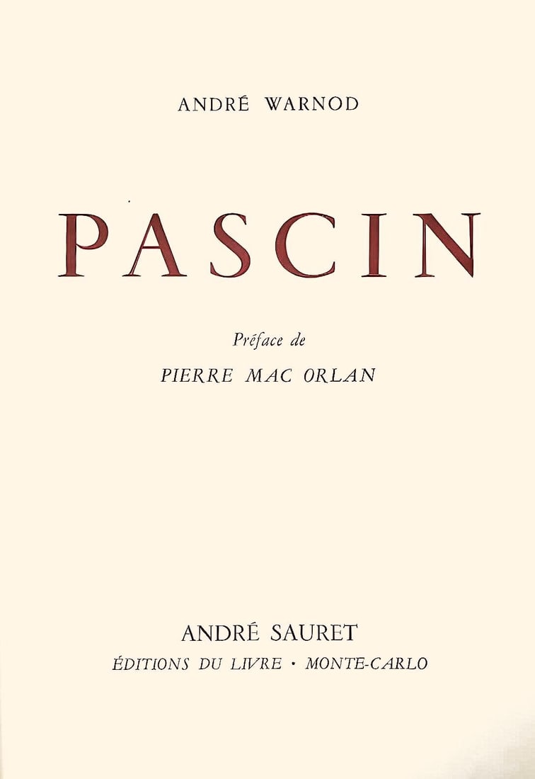 Lithograph - Jules Pascin - Portrait de Pierre Mac Orlan - Pascin - 6