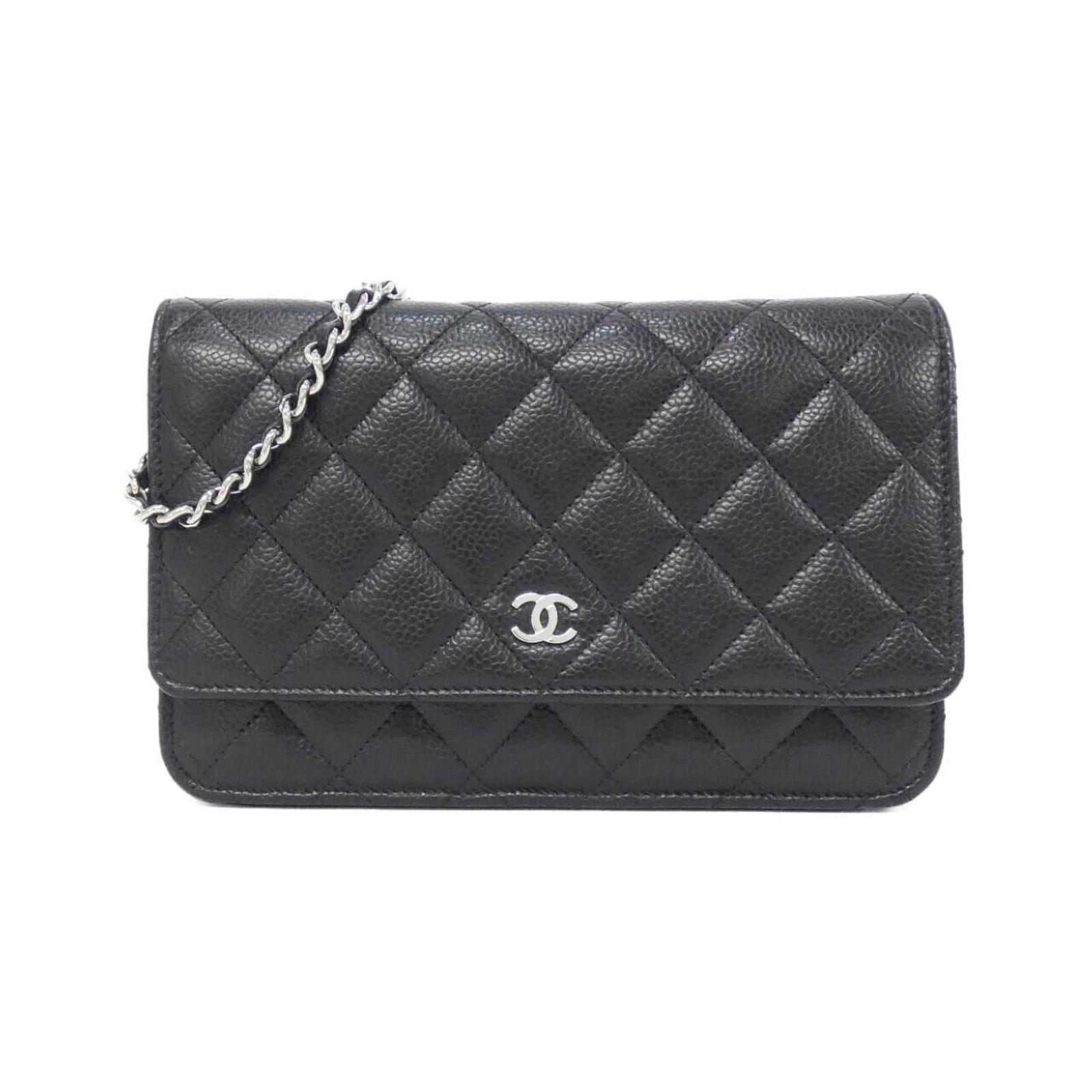Calfskin Chanel Chain/ Shoulder Wallet Grained: Calfskin Chanel Chain/ Shoulder Wallet Grained This listing features Calfskin Chanel Chain/ Shoulder Wallet Grained. Item specifics are provided below. Item Specifics: Brand: Chanel Type: