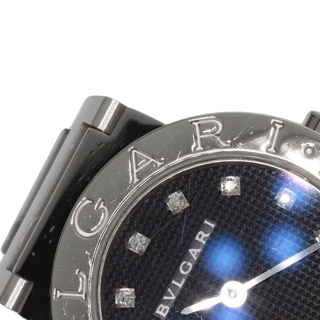 Stainless BVLGARI 12P Diamond Watches BB26BSS/ 12 - 19