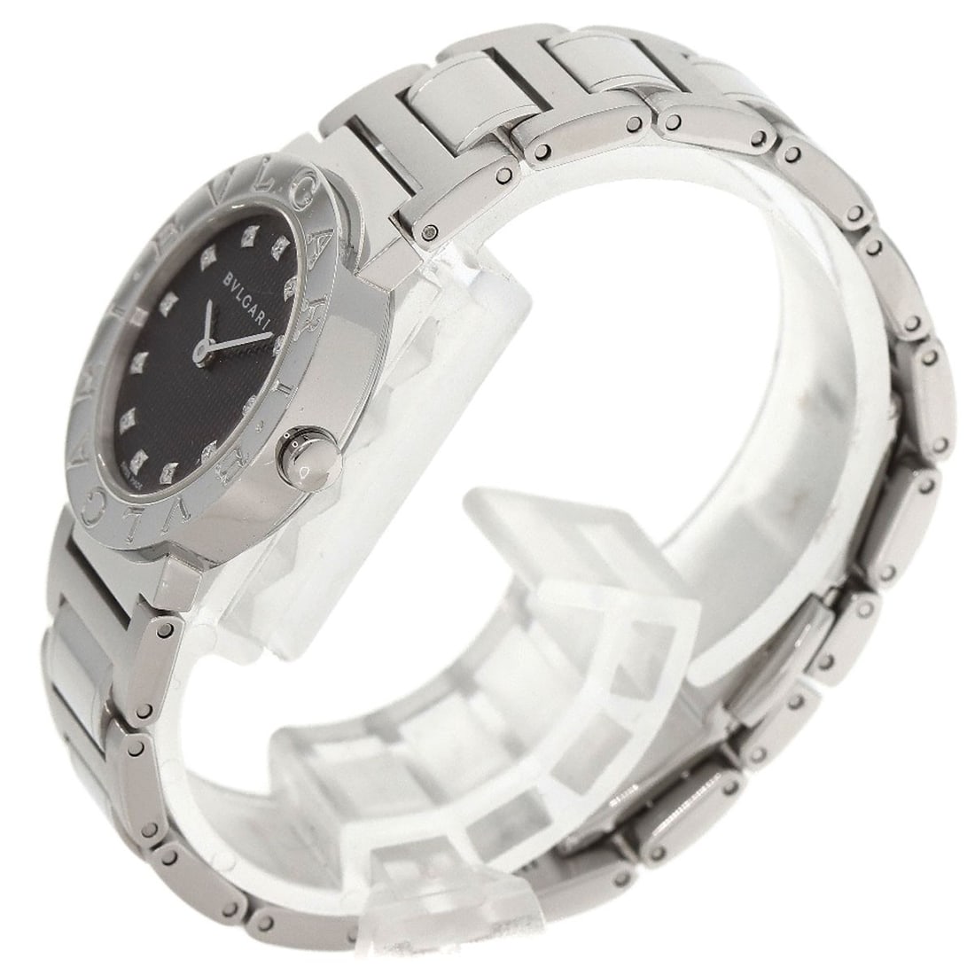 Stainless BVLGARI 12P Diamond Watches BB26BSS/ 12 - 2