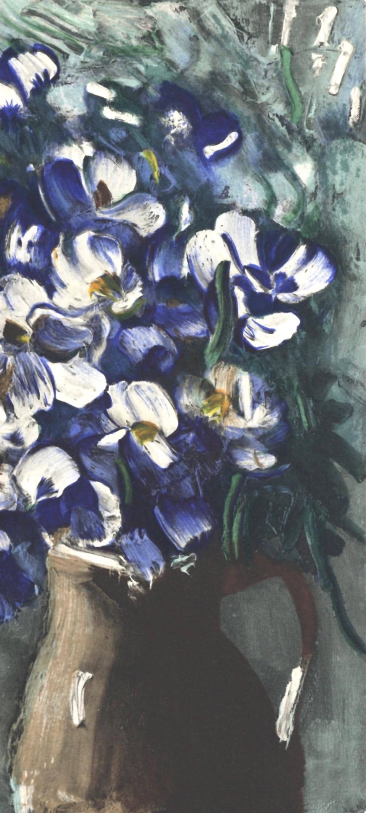 Lithograph - Maurice de Vlaminck - Les Delphiniums - Vlaminck - Signed - 4