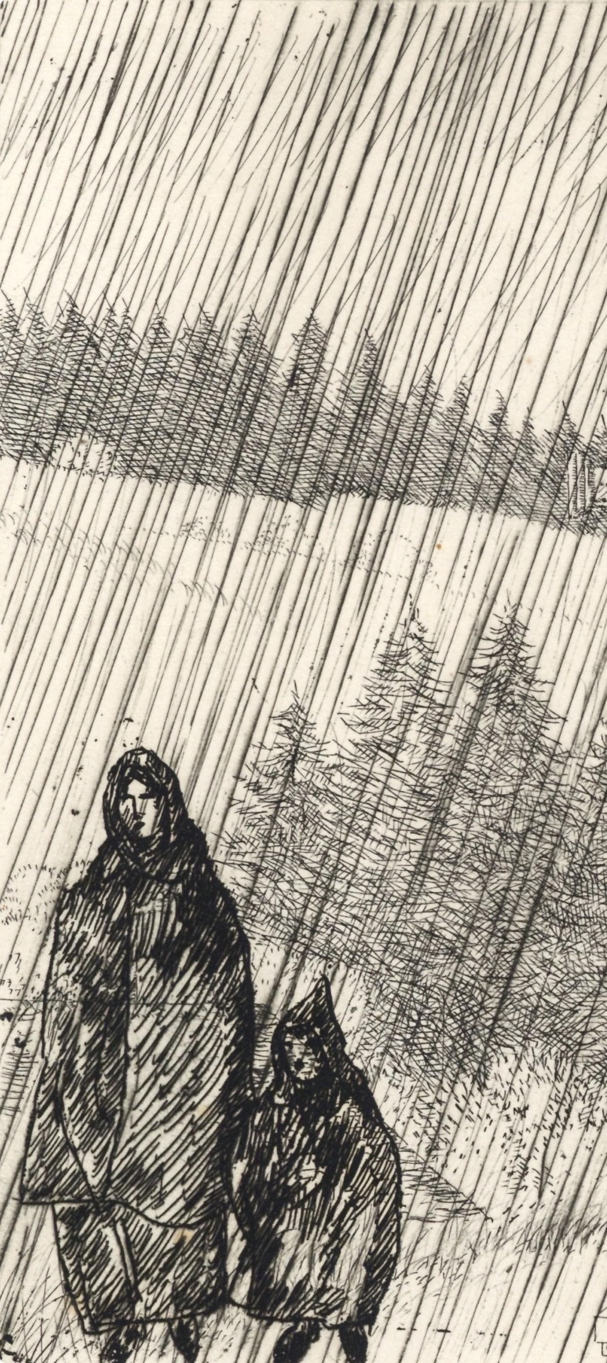 Etching - Jean mile Laboureur - Composition - Alternance - 2