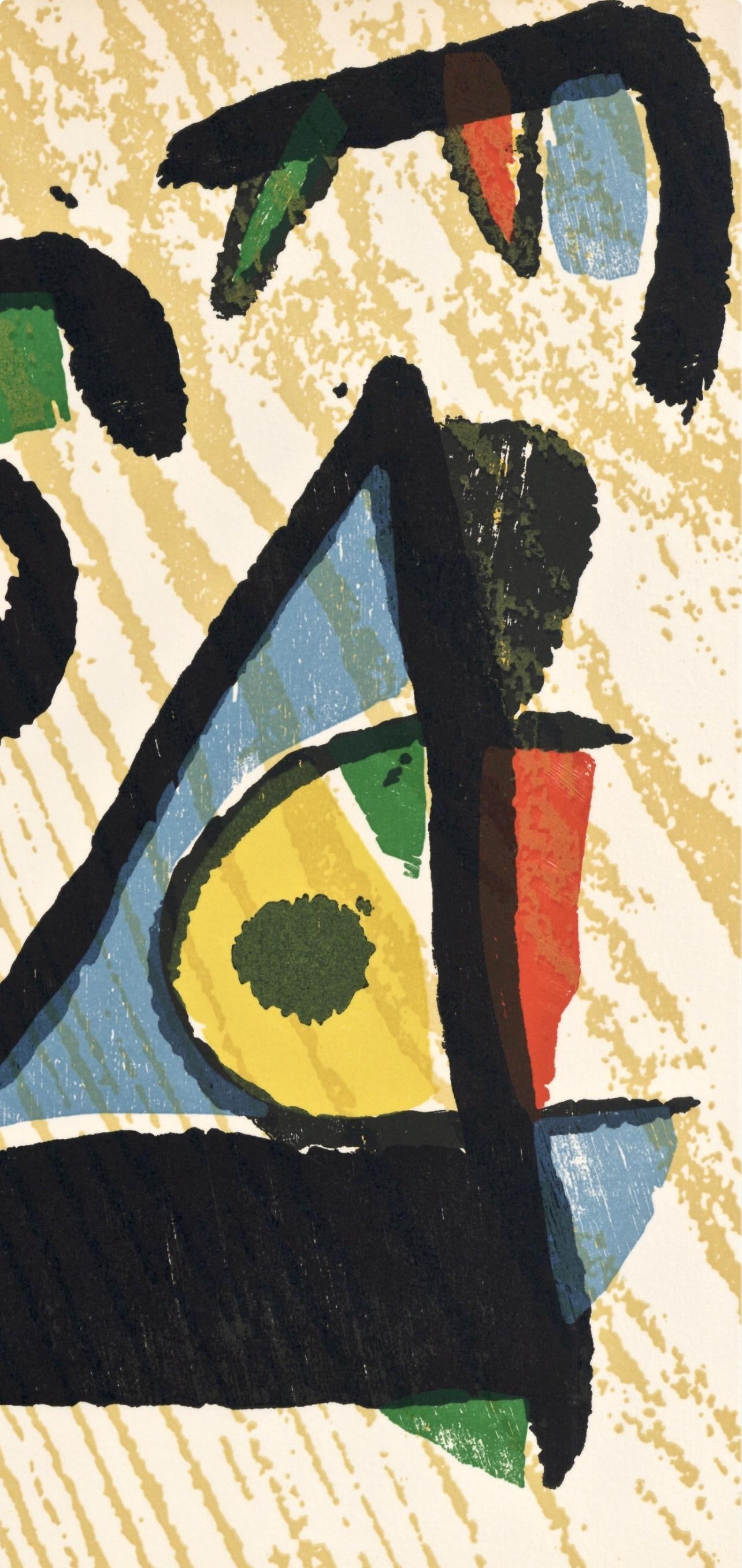 Woodcut - Joan Mir - Composition (Dupin 1291) - Mir Graveur - 4