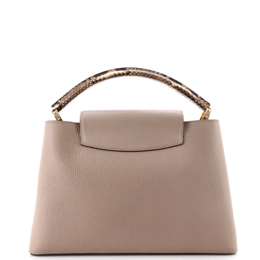 MM Louis Vuitton Capucines Bag Leather with Python - 3