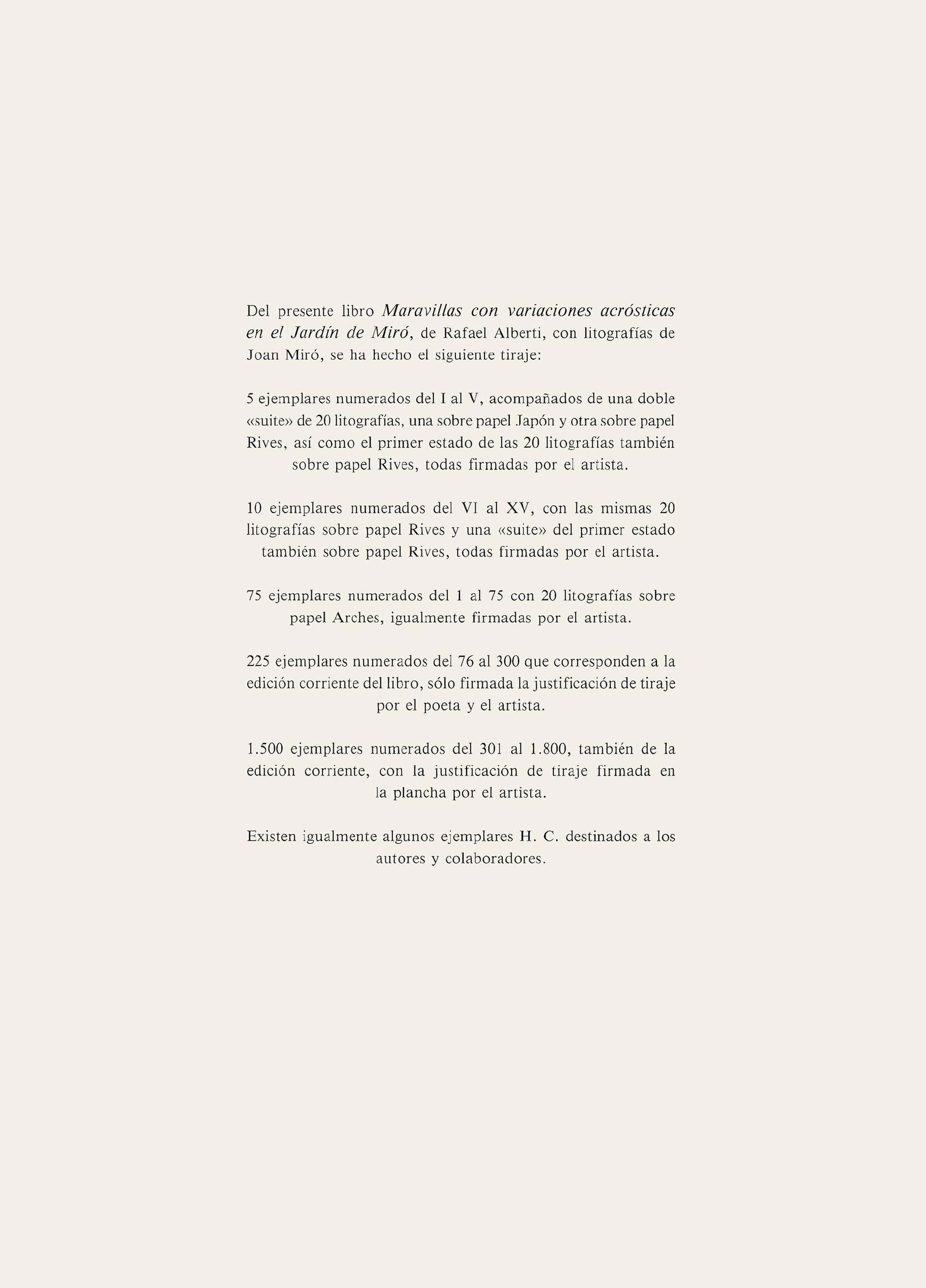 Lithograph - Joan Miro - Composition (Mourlot - 1051-1072) - Maravillas con Variaciones acrsticas - 6