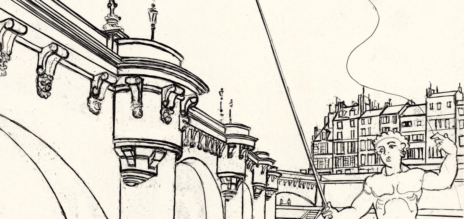 Etching - Andr Derain - Le Pont Neuf - A La gloire Paris - 3