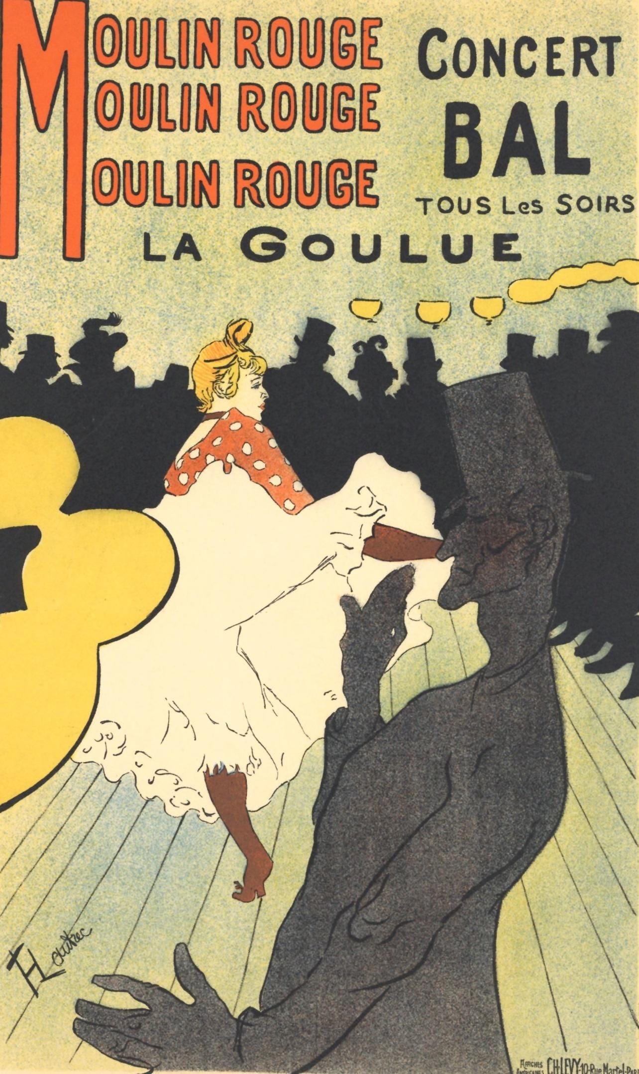 Lithograph - Henri de Toulouse-Lautrec - Moulin Rouge - La Goulue - Les Affiches De Toulouse-Lautrec (1 of 7)