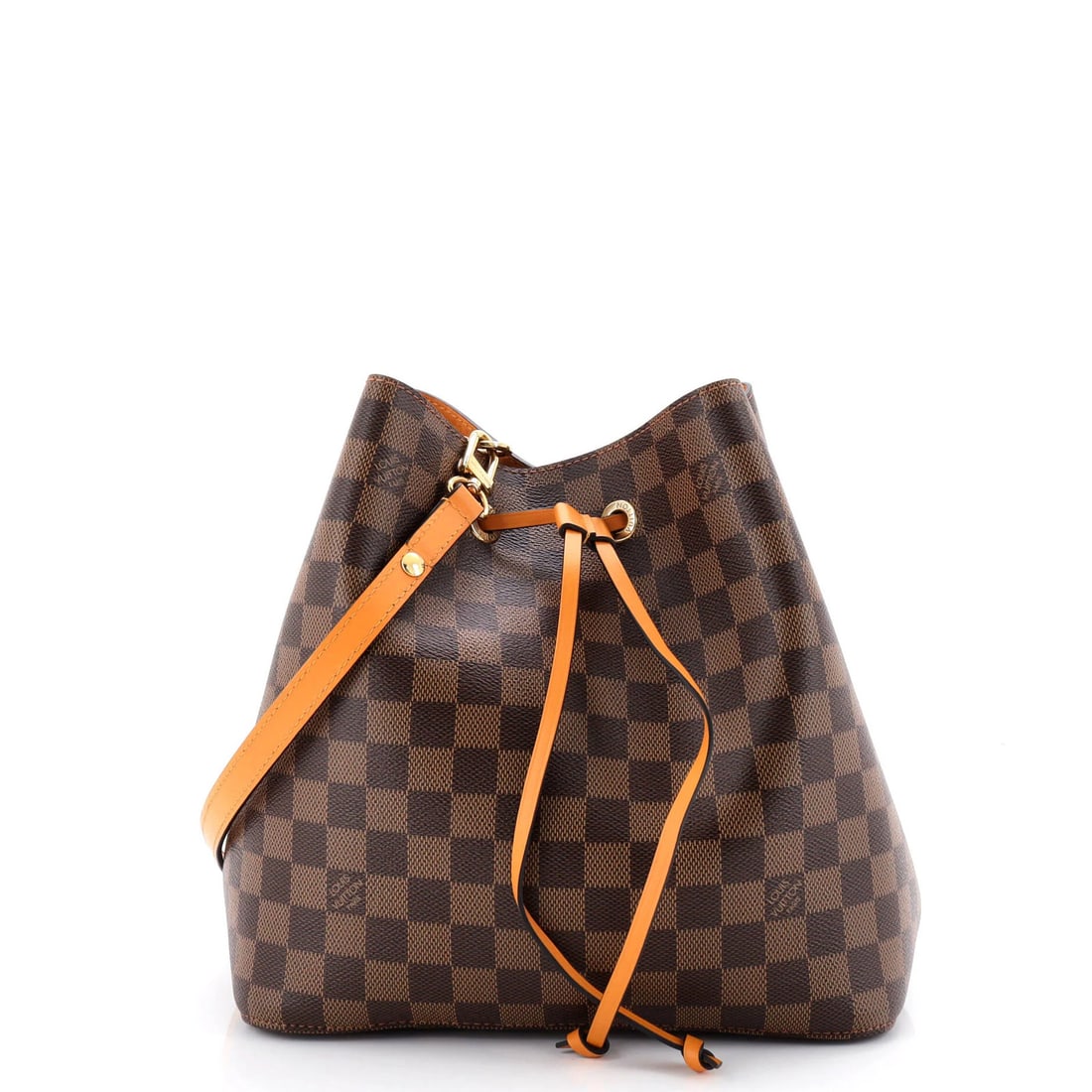 MM Louis Vuitton NeoNoe Handbag Damier with Leather: MM Louis Vuitton NeoNoe Handbag Damier with Leather This listing features MM Louis Vuitton NeoNoe Handbag Damier with Leather. Item specifics are provided below. Item Specifics: Brand: Louis Vuitton