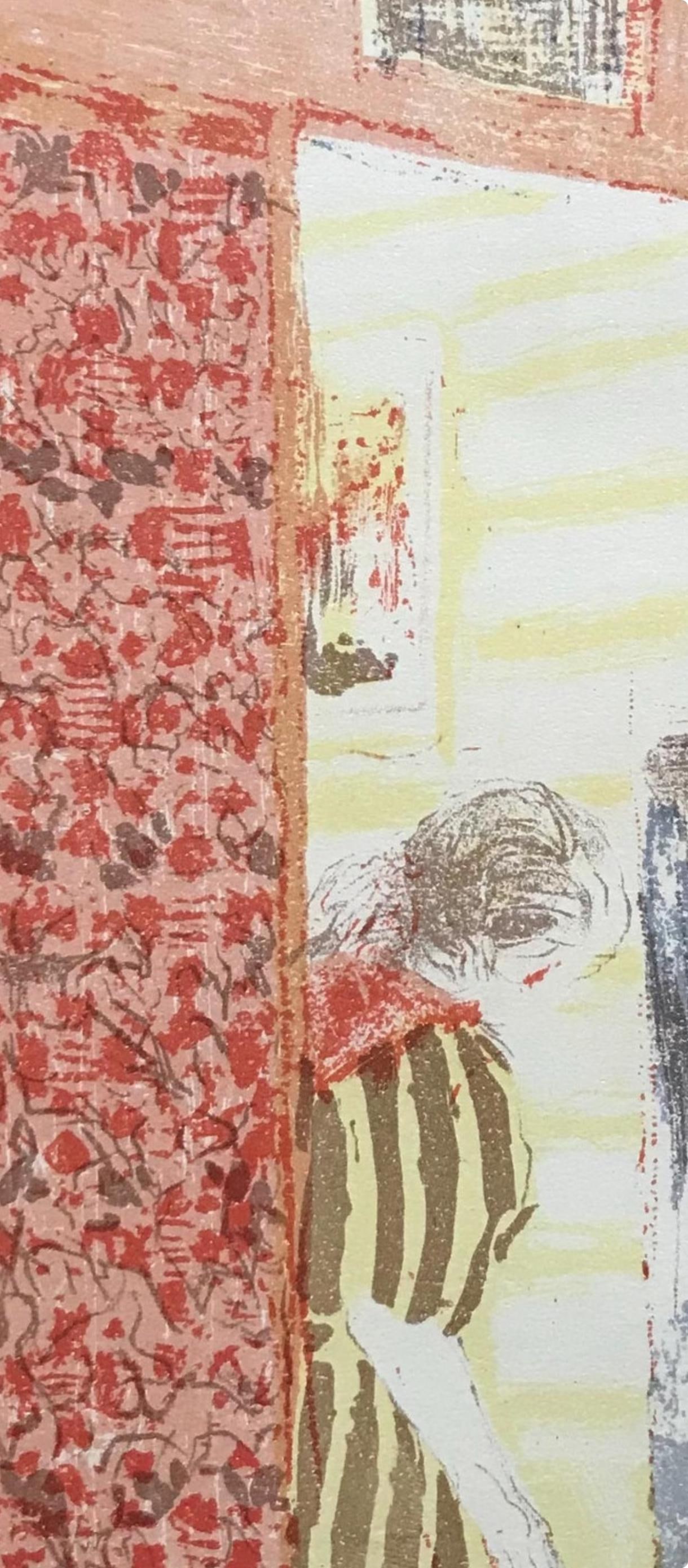 Lithograph - douard Vuillard - Intrieur aux tentures roses - L'uvre grav de Vuillard - 4