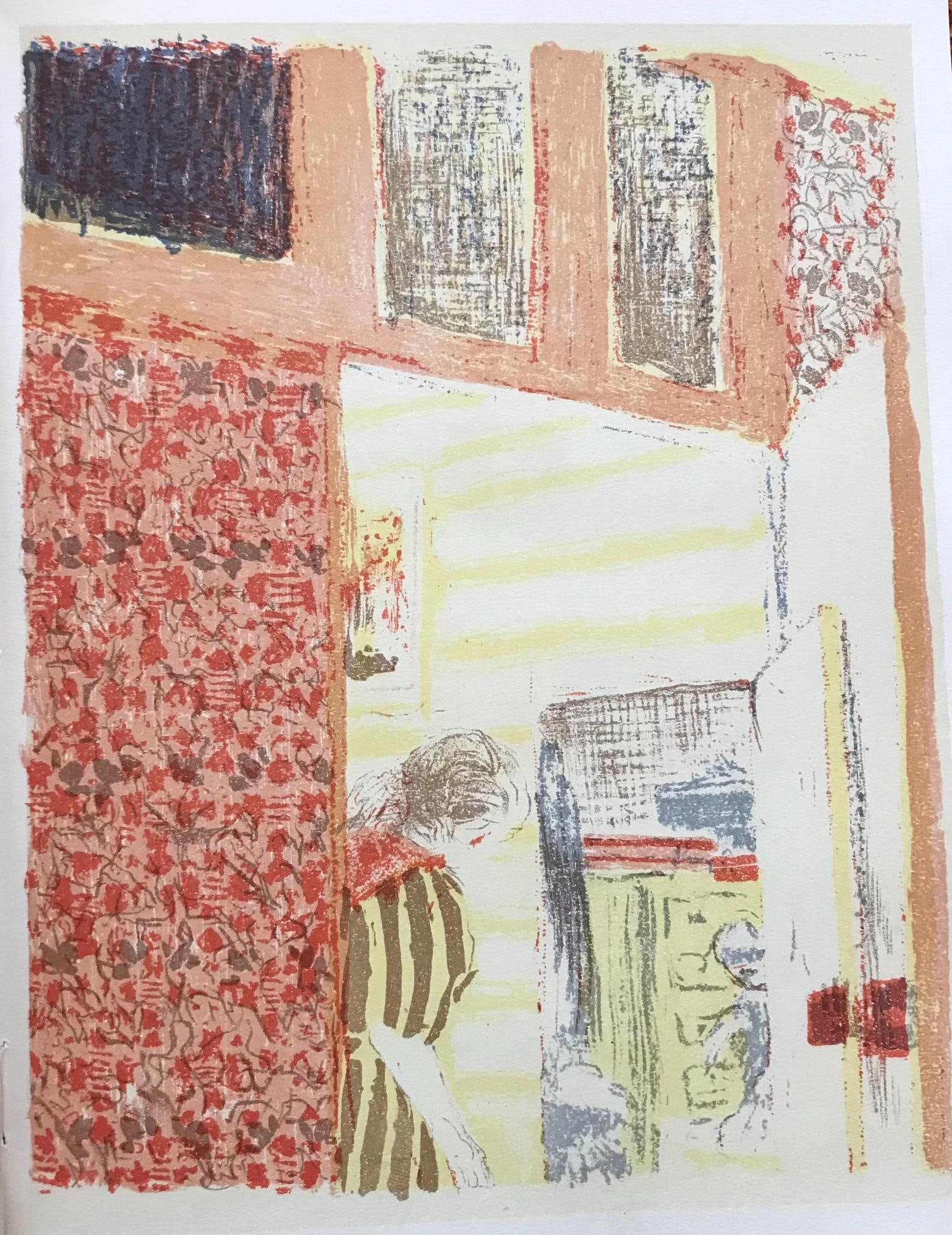 Lithograph - douard Vuillard - Intrieur aux tentures roses - L'uvre grav de Vuillard - 5