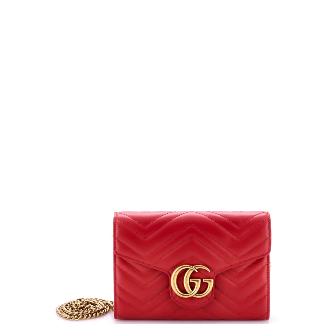 Mini Gucci GG Marmont Chain Wallet Matelasse Leather (1 of 5)