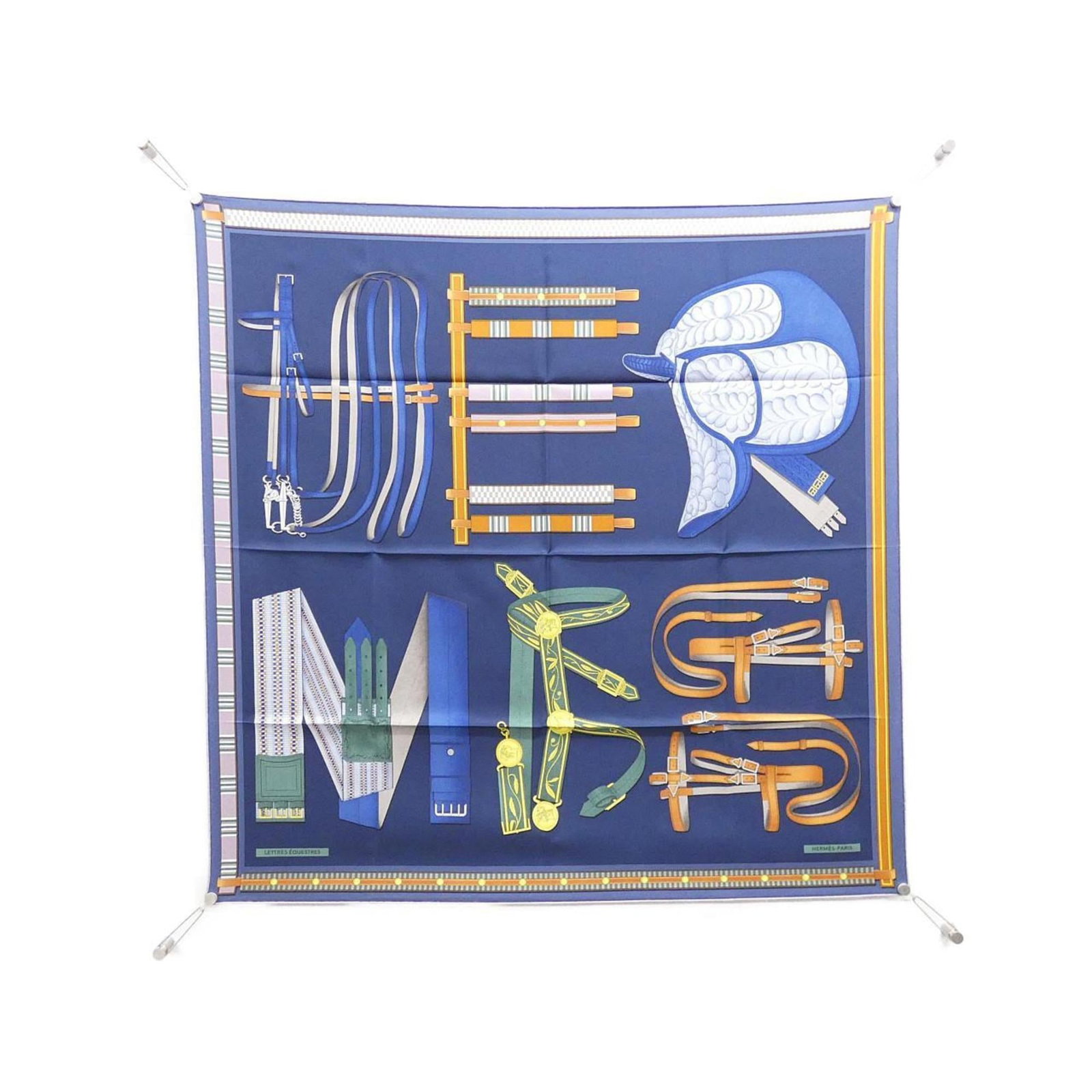 Silk Hermes Scarf: Silk Hermes Scarf This listing features Silk Hermes Scarf. Item specifics are provided below. Item Specifics: Brand: Hermes Type: Scarf Gender: Women,Men Color: Blue, Multi-Color, White Material: